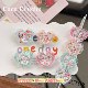 Acrylic Summer Ice Transparent Series Milk Carton Heart Pillow Through-Hole Beads Heart Pieces DIY Beading Accessories