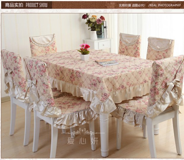 Tình yêu lecloth khăn trải bàn vải sân vườn khăn trải bàn ghế đệm ghế ăn bọc ren khăn trải bàn ghế đệm bàn cà phê khăn trải bàn đặt khăn ăn khách sạn