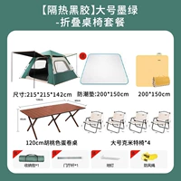 [Справляется глянец] Большой темно-зеленый стол и пакет стула