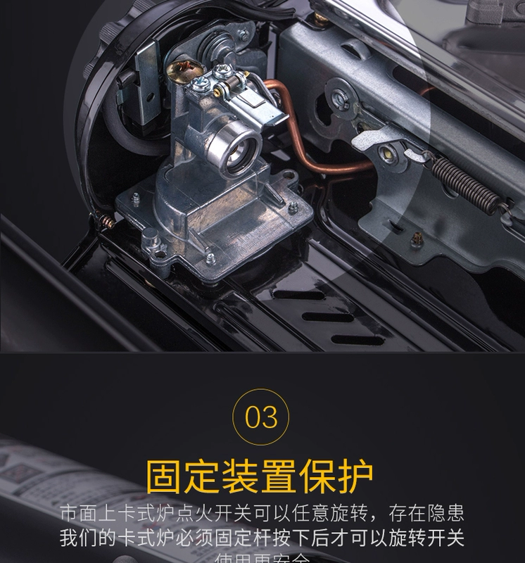 Chính hãng xung tươi cầm tay lò sưởi ngoài trời nồi lẩu bếp gas không gỉ - Bếp lò / bộ đồ ăn / đồ nướng dã ngoại