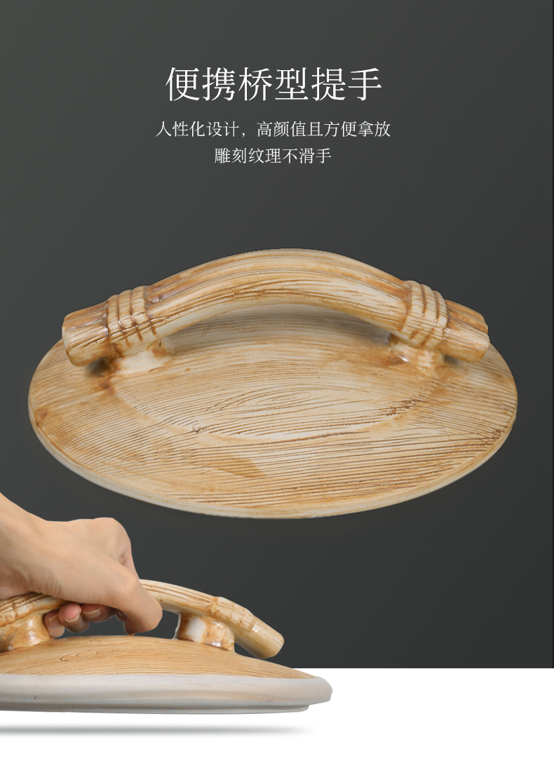 Jingdezhen ceramic barrel 10 jins 20 jins with cover 30 kg rice storage box imitation wood grain rice such as pot seal ricer box