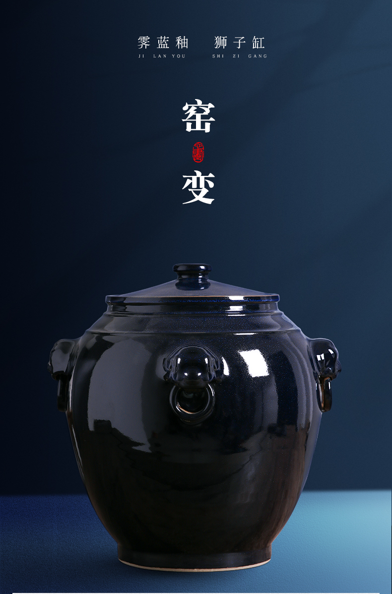 Jingdezhen ceramic jars ancient it 30 jins 50 kg 100 jins home wine bottle liquor mercifully jars