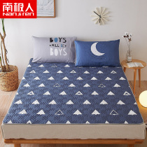 South Pole full cotton mattress upholstered thin anti-slip bedding cushion covered by ground sleeping cushion cotton linen quilted bed cover