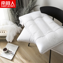 South Pole full cotton quilted low pillow core cervical spine pillow down pillow core health care pillow neck pillow 48 * 74cm