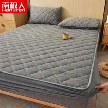 Antarctica Class A cotton water washing cotton embroidered cotton cotton bed single piece padded Simmons non-slip mattress protective cover