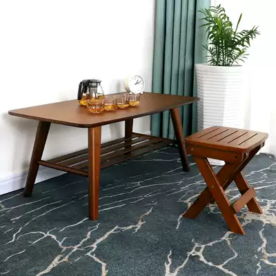 Japanese Tea Table Table economic small apartment solid wood low table tea table living room bamboo Nordic tea table simple modern household