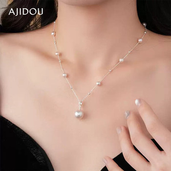 Ajidou pearl necklace women's celebrity style necklace