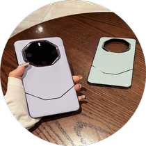 Suitable for Huawei mate60rs extraordinary master mobile phone case spliced plain leather electroplated leather mate60rs Porsche protective cover mate50rs all-inclusive ultra-thin anti-fall mate4