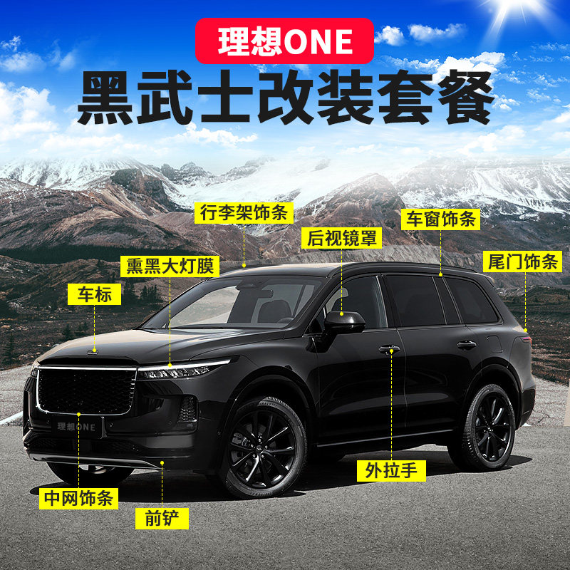 Ideal One Retrofit Black Warrior Window Decorated Bar Car Plated Chrome Strips Blackened Luggage Rack Car Mark in net special supplies