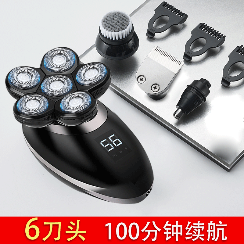 York rechargeable haircut Hair Shaved Bald God self-scraping men's special five-head electric shave knife shaved head