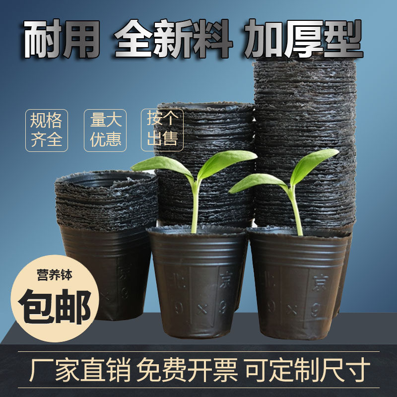 Nutrient Cup Nursery Cup Nursery Basin Nutrition Bowl Plastic Thickening Nursery bag Agricultural disposable flower pot Multi-meat cultivation