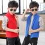 Áo vest nam 2018 xuân hè mới trẻ em dày vest nam vest lông cừu ấm vest vest áo kiểu cho be gái