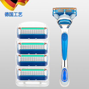 Применимый вручную бритва мужской пять бриться лезвие сбор винограда бритья борода 5 слой бритья нож бритва