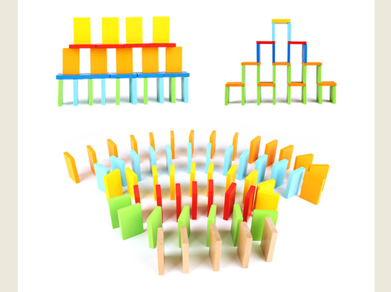 Hape domino gỗ khối xây dựng 4 - 6 tuổi trí thông minh lắp ráp đồ chơi giáo dục trẻ em domino đồ chơi domino giáo dục