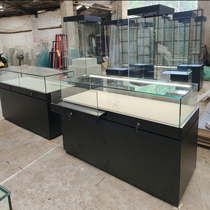 Chongqing jewelry display cabinet antique jade literature multi-functional pull-out display cabinet exhibition hall tempered glass display counter