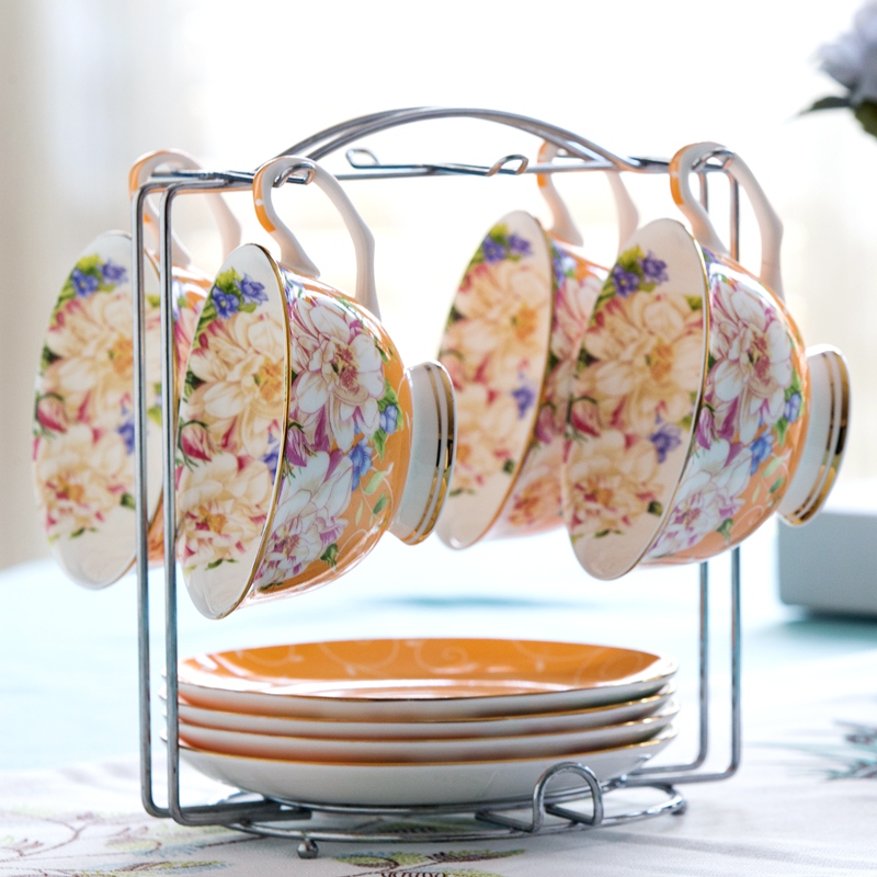 Ou ipads porcelain coffee cup suit English afternoon tea tea set a complete set of creative household contracted ceramic tea cup