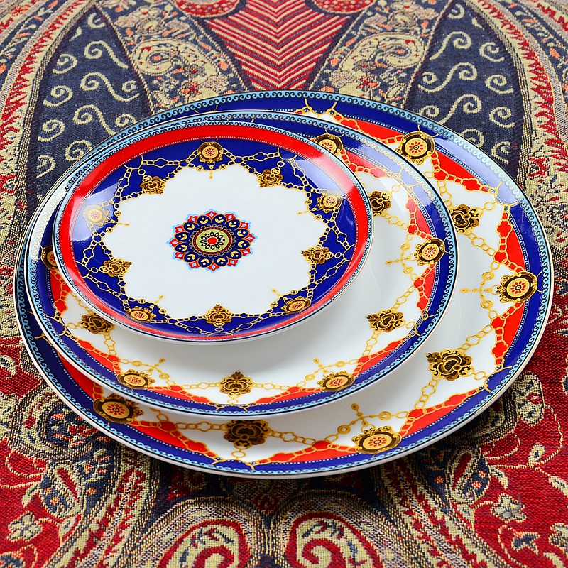 Creative western food steak ou porcelain dish dish dish disc flat ceramic plate snack plates western - style tableware
