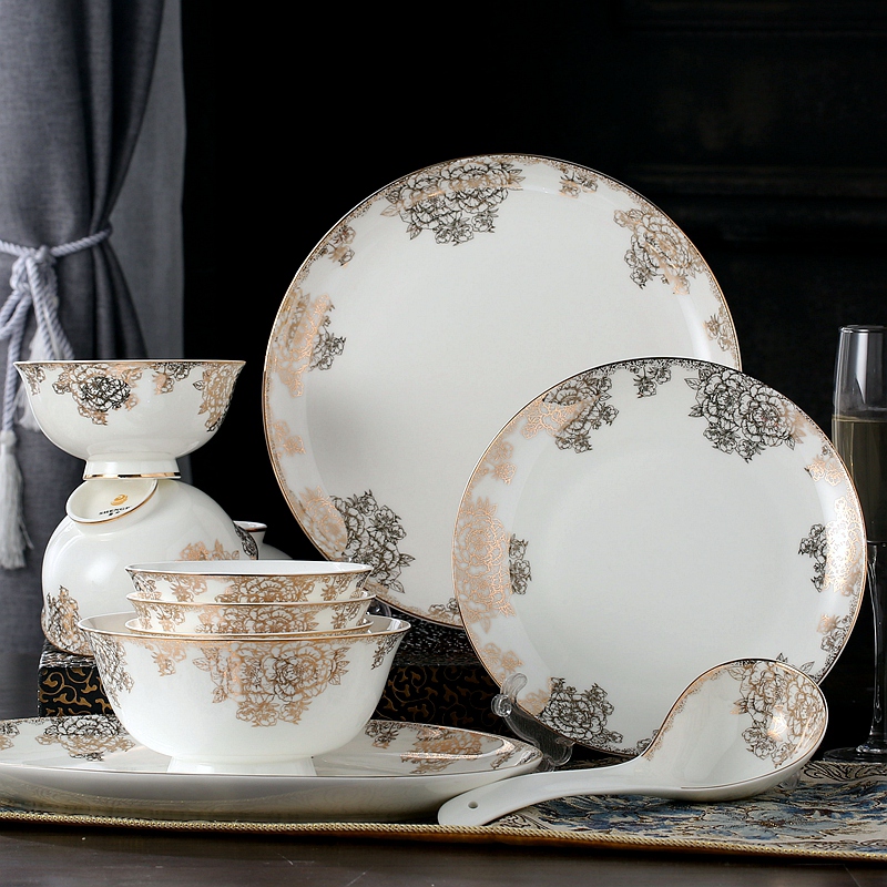 Household use dishes suit Italian move ipads porcelain tableware tableware sets up phnom penh dish bowl chopsticks combination