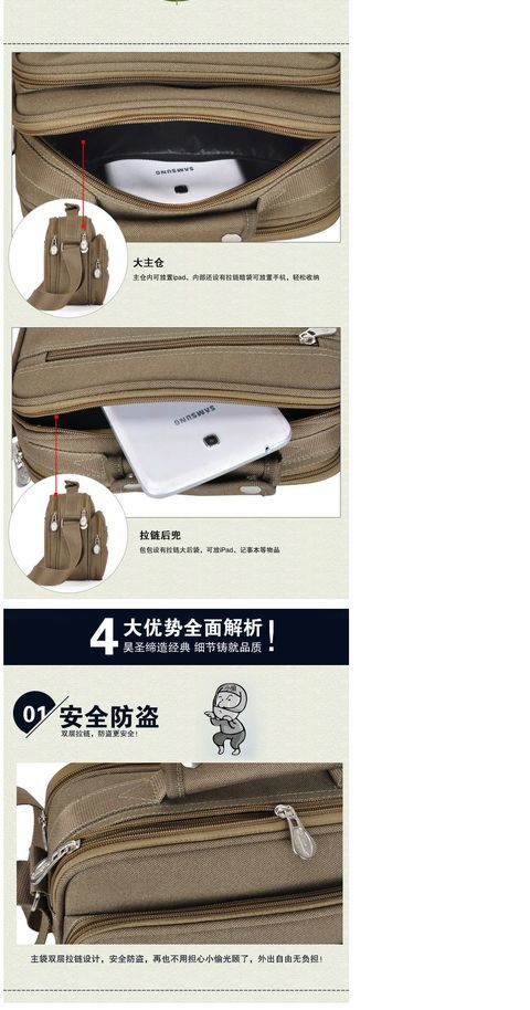 Vải dày nam và nữ túi Messenger túi kinh doanh túi Oxford vai túi du lịch túi vé gói túi ví balo da