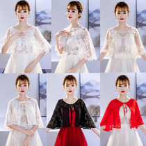 Evening dress shawl lace bride spring and autumn summer large size wedding shawl Cape Korean arm bridesmaid Joker