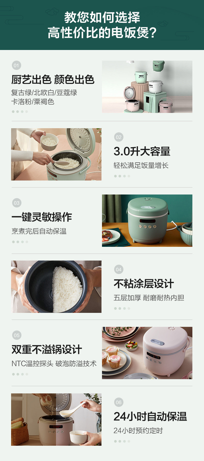 小熊迷你小型電飯煲