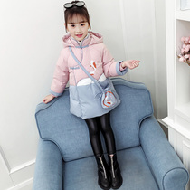 2021 New Winter 3 childrens clothes 4 girls cotton coat 5 autumn winter clothes 6 plus velvet thickened 7 cotton clothes 8 years old girl