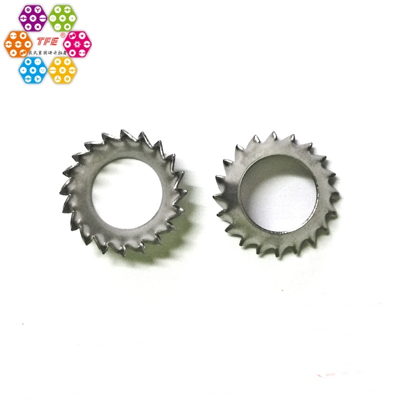 304 stainless steel cone serrated gasket tapered outer serrated gasket tapered lock washer DIN6798V