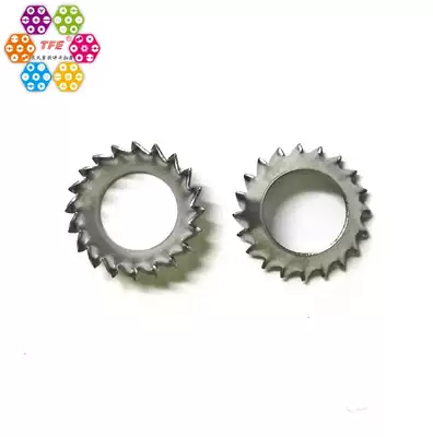 304 Stainless steel tapered sawtooth gasket Tapered outer sawtooth gasket Tapered locking gasket DIN6798V