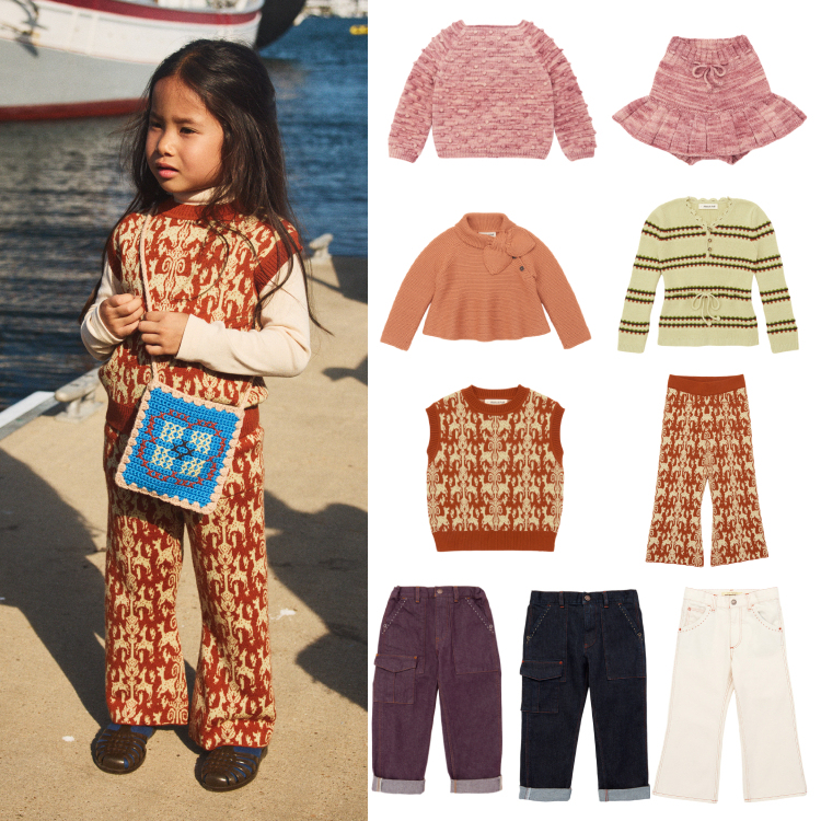 50% off Lenias Ln Brand Misha Puff 25Aw Autumn and Winter New Vintage Knitted Sweater + Jeans