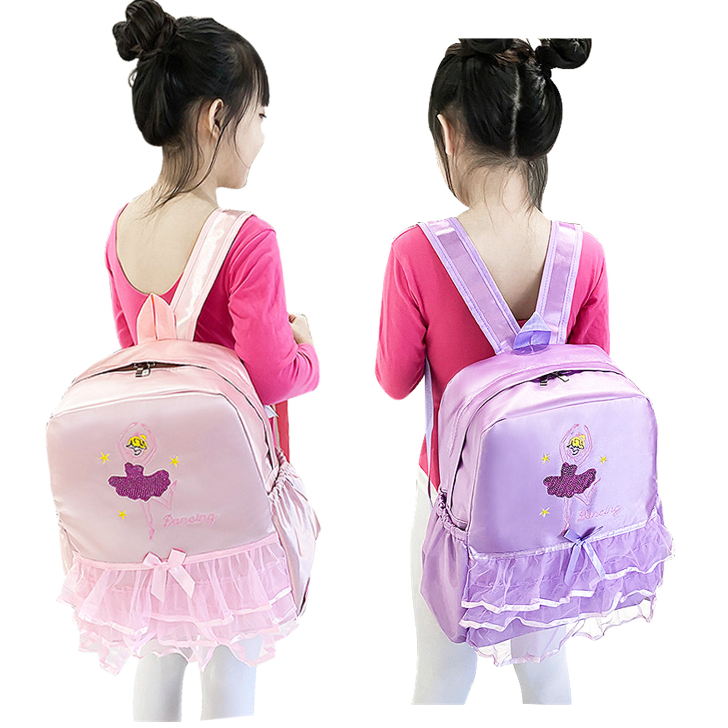 Children Dance Packs Dancing Bag Ballet Latin Pack Double Shoulder Lace Dance SHOULDER BAG SINGLE SHOULDER DANCE PACKAGE CAN BE PRINTED WITH PRINT
