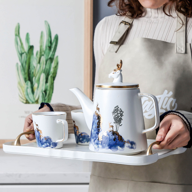 Ideas to the as the Philippines modern gift cup Nordic household glass ceramic contracted sitting room tea suit glass teapot
