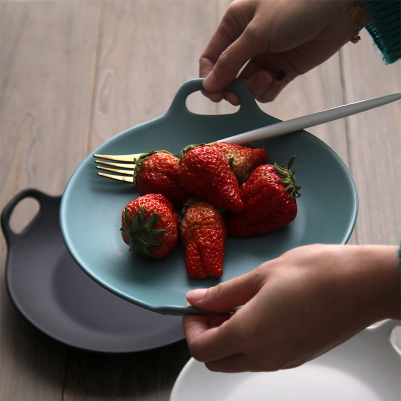 Creative European - style rectangle plate plate tableware fish fish dishes dishes to as Philippines move western household disc ceramic