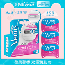 Gillette Gillette Gillette Gillette Venuskin Queen Blade Blade Blade Remove Razor Hair Blade