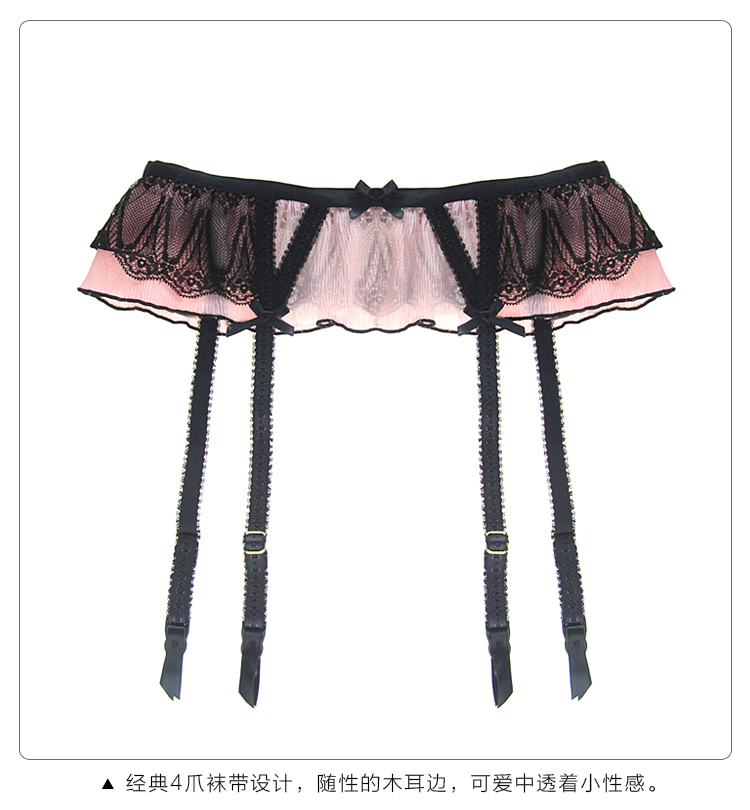 Châu Âu và Hoa Kỳ kích thước lớn phù hợp với garter ren gợi cảm đồ lót gợi cảm garter + đồ lót + vớ kết hợp ba mảnh đai nịt tất