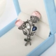 Phụ kiện trâm cài vải hàn quốc hoa lớn rừng cổ điển thanh lịch hoa tươi nhỏ không khí áo len ghim - Trâm cài