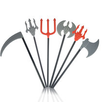 Halloween weapons and equipment props ghost festival weapons Red Demon three axe axe sickle props COS dress