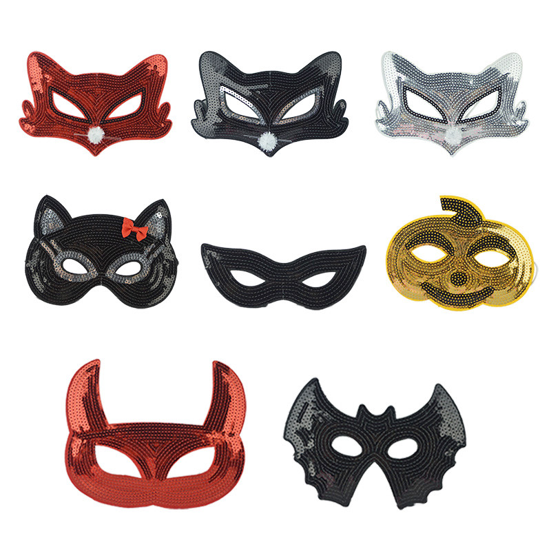 Children's Day Ball party Mask Halloween Devil Horn Mask Pumpkin Mask Cat Mask Bat Blindfold