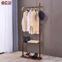 Floor hangers bedroom brass luxury solid wood coat rack porch home creative multifunctional living room interior