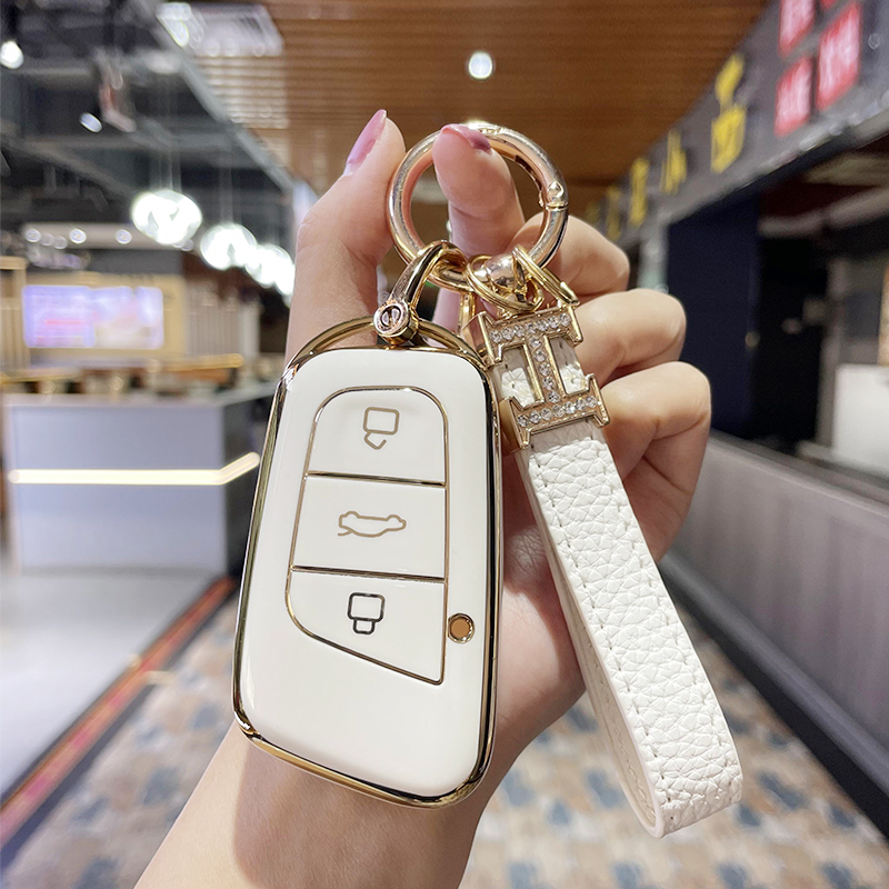 Dedicated Chery small ant key set eq1 female 2021 models 21 large ant e3 buckle shell bag electric car modification