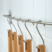 Household S-shaped hook stainless steel Sausage bacon hanging meat adhesive hook iron hook hanging heavy single fish small size 20 points