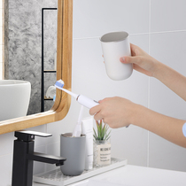 Washing cups brushing cups household childrens simple anti-fall student dormitory lovers a family of three teeth with a cylinder