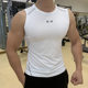 紧身衣男士透气弹力速干运动背心薄款健身训练无袖跑步篮球打底衫