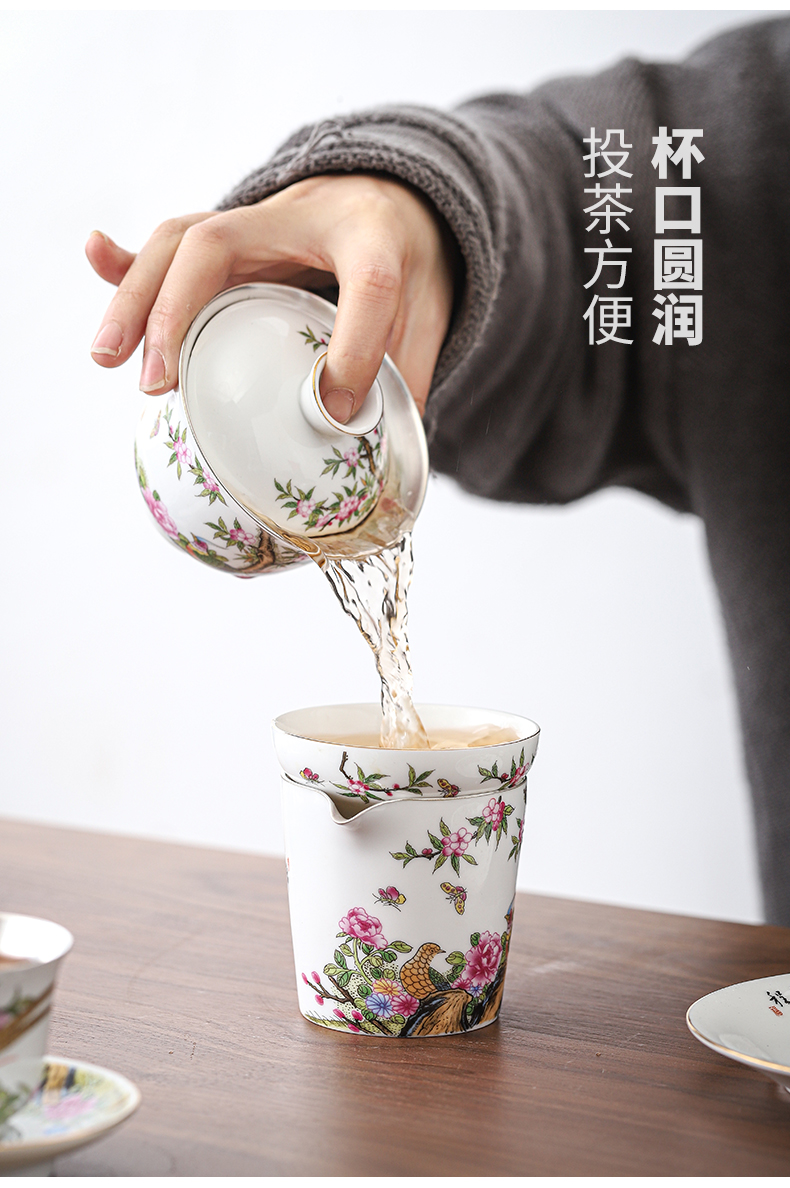 Colored enamel coppering. As silver 999 jingdezhen ceramic fair keller cup points have a cup of tea sea tea tea