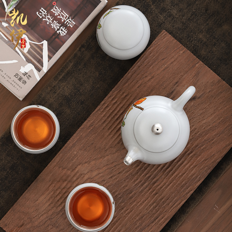 Your up coppering. As silver tea set a pot of two cups of tea can travel tea set jingdezhen ceramic teapot cup silver cup