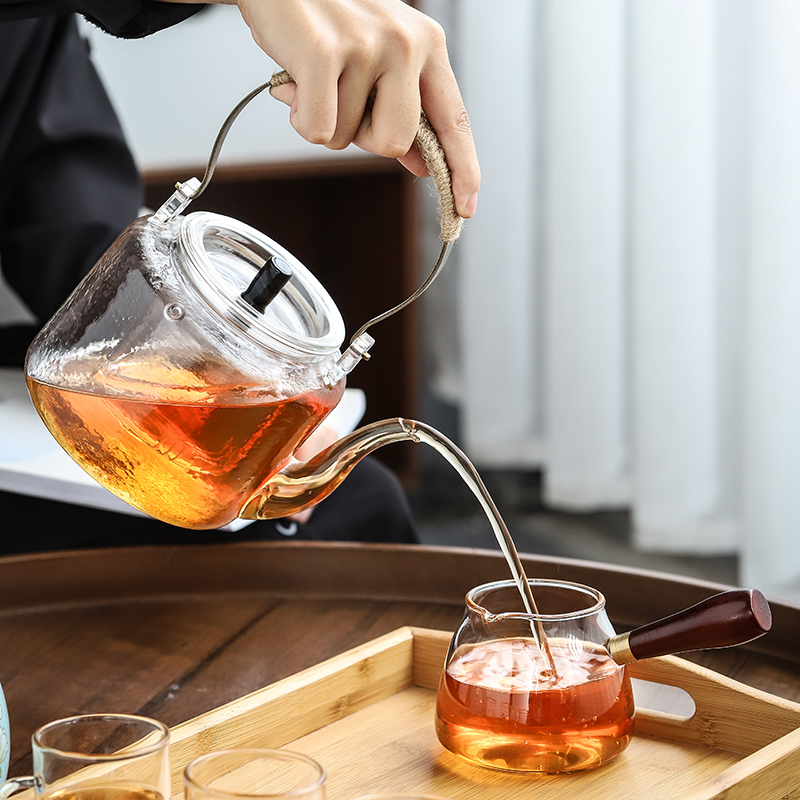 Cooking boil the kettle black tea tea stove'm glass teapot small electric TaoLu household steam boiling tea set