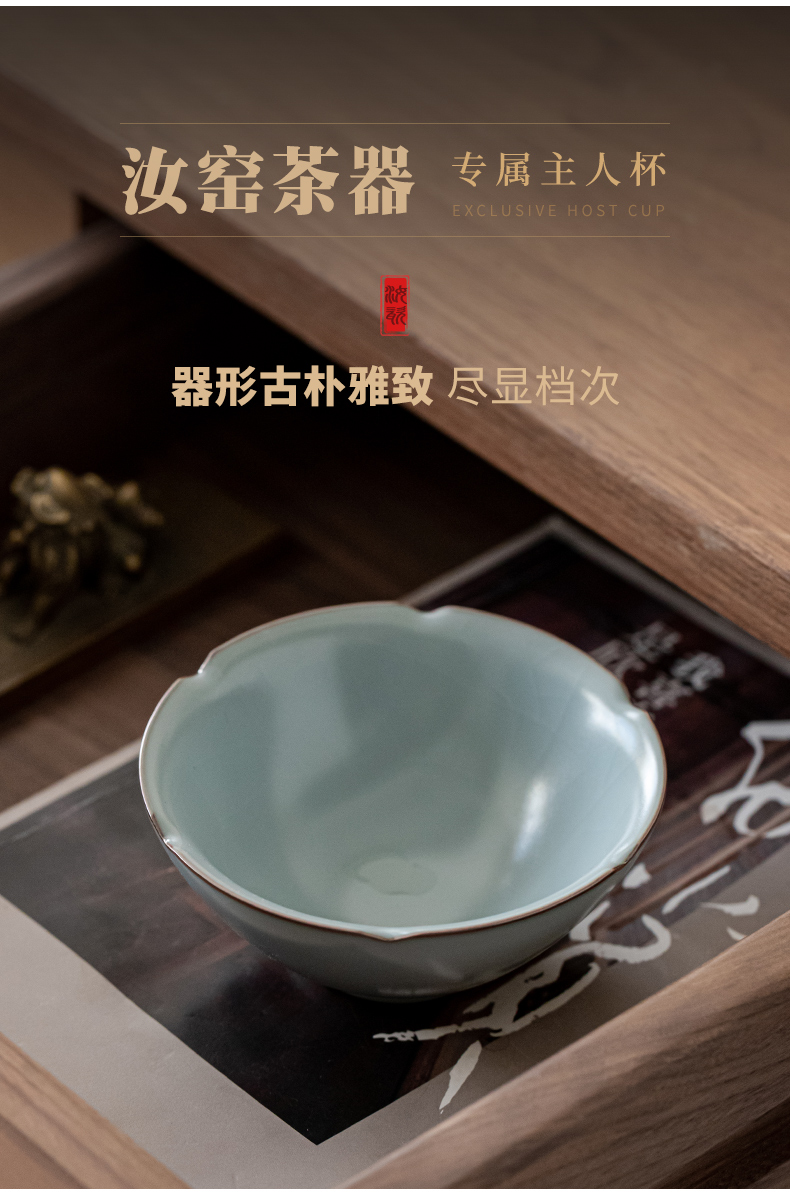Iron tire your up teacup full manual slicing can raise kung fu tea master cup personal ceramic cup sample tea cup