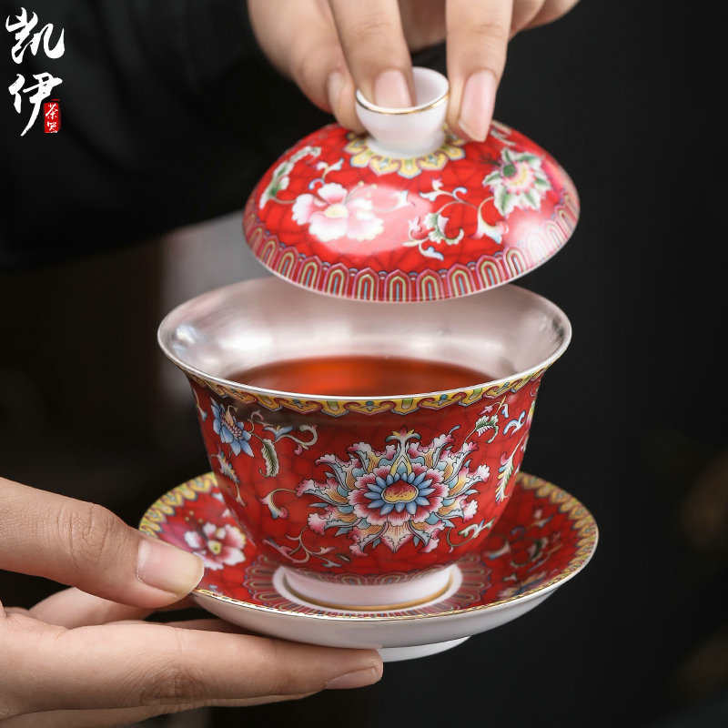 Rosa bellissmo coppering. As enamel silver tureen tea set jingdezhen ceramic kung fu tea tea cup silver cup