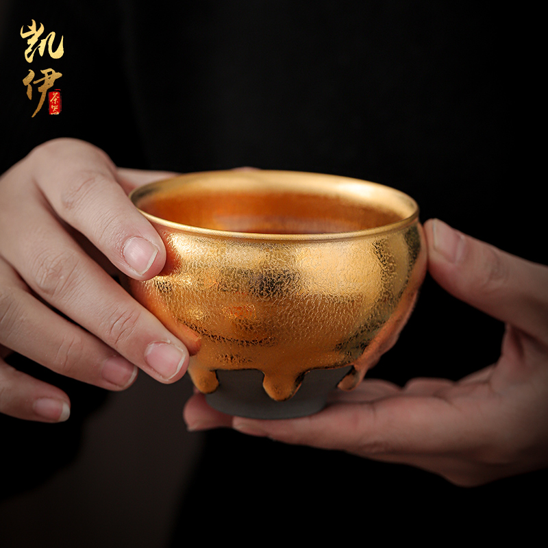 Master the general hand do fine gold gold cup sample tea cup tea masters cup building light rail tyres fullness ceramic cup