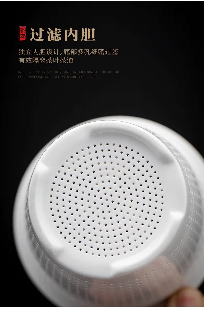 Ben niu wufu office cup tea cup ceramic tea tasted silver gilding separation zodiac mass customization lettering cup of tea