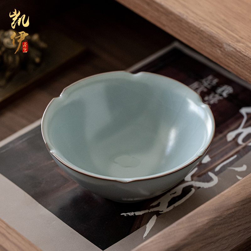 Iron tire your up teacup full manual slicing can raise kung fu tea master cup personal ceramic cup sample tea cup